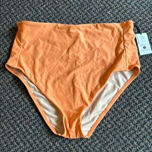 Shade & Shore Vibrant Orange Bikini Bottom
